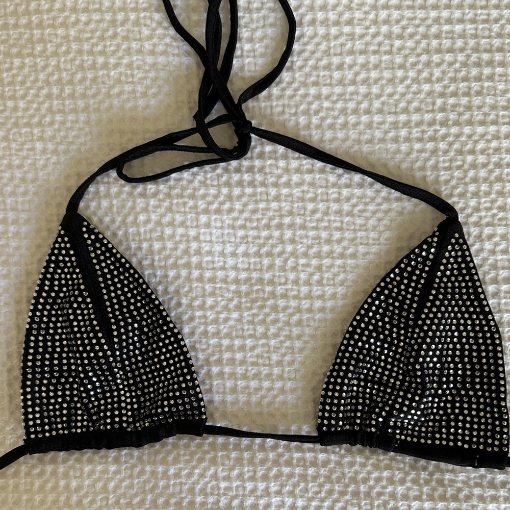 Black Rhinestone Bikini - Picture 4 of 4